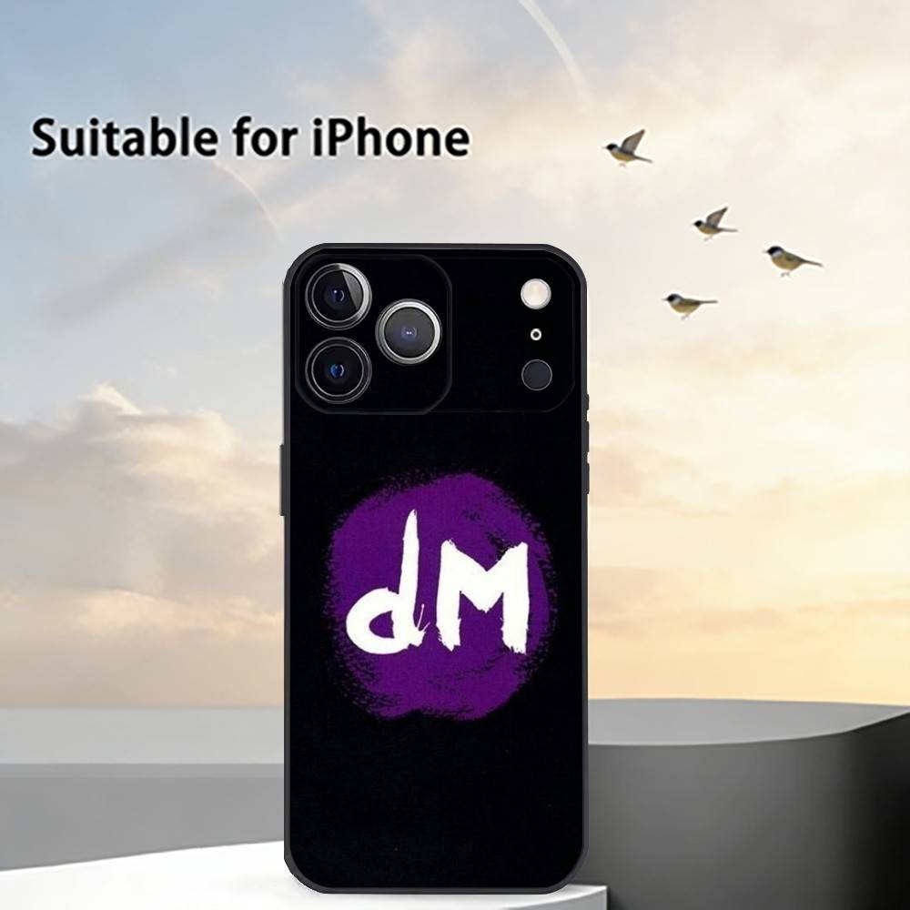 Band Depeches M-Modes Phone Case For iPhone 17,16,15,14,13,12,11 Plus,Pro Max,XS,Soft Silicone Black Cover