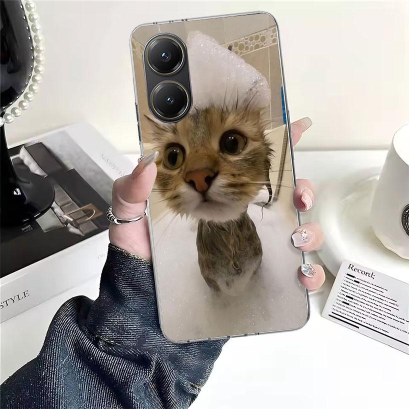 Pet Cat Funny Memes For Xiaomi Poco X7 X6 X5 F7 Ultra F6 F5 Pro Phone Case X4 Nfc F4 Gt F3 M6 M5S M5 M4 M3 Fundas Cover Coque