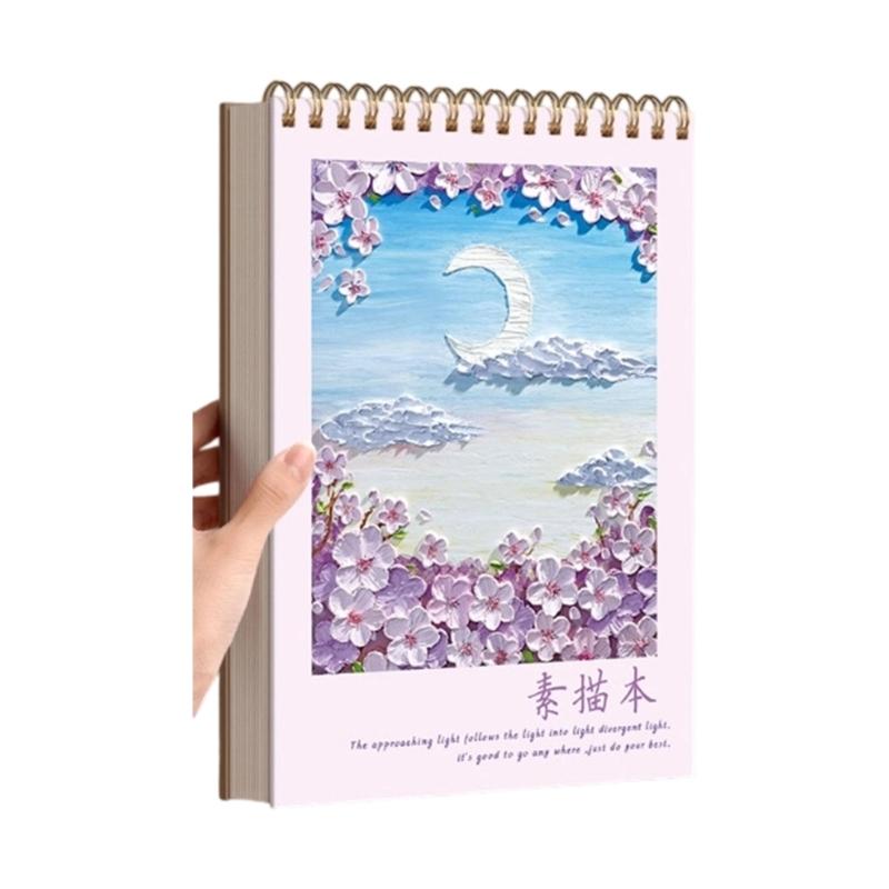 Drawing Pad Drawing Notebook 160gsm Paper Perfect For Mixed Media Sketching And Watercolor Painting Artist Grade