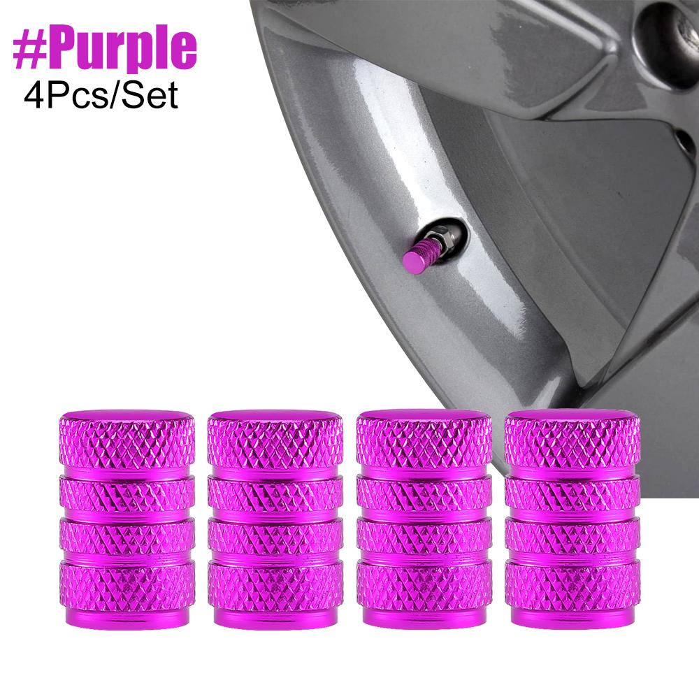 4Pcs/Set Tire Stem Valve Caps Aluminium Car Dustproof Caps Tire Wheel Stem Air Valve Caps  Tapones Para Llantas Accesorios Para