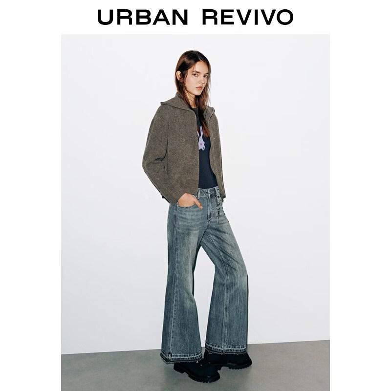 UR 2026 Women's Amber Flow Letter Embroidered Knit Cardigan