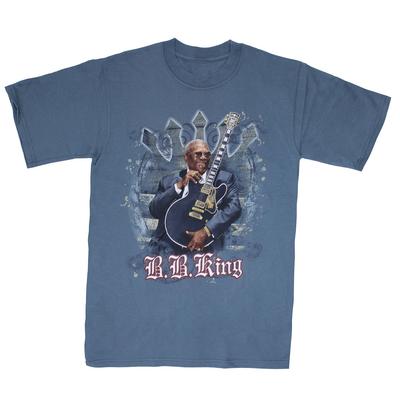Men's B.B. King Original 2009 Tour Concert T-shirt Small Blue