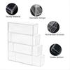 BHBL Washi Tape Organizer, 4 Drawers Stackable Plastic Washi Tape Box Organizer Storage, Clear Storage Drawers