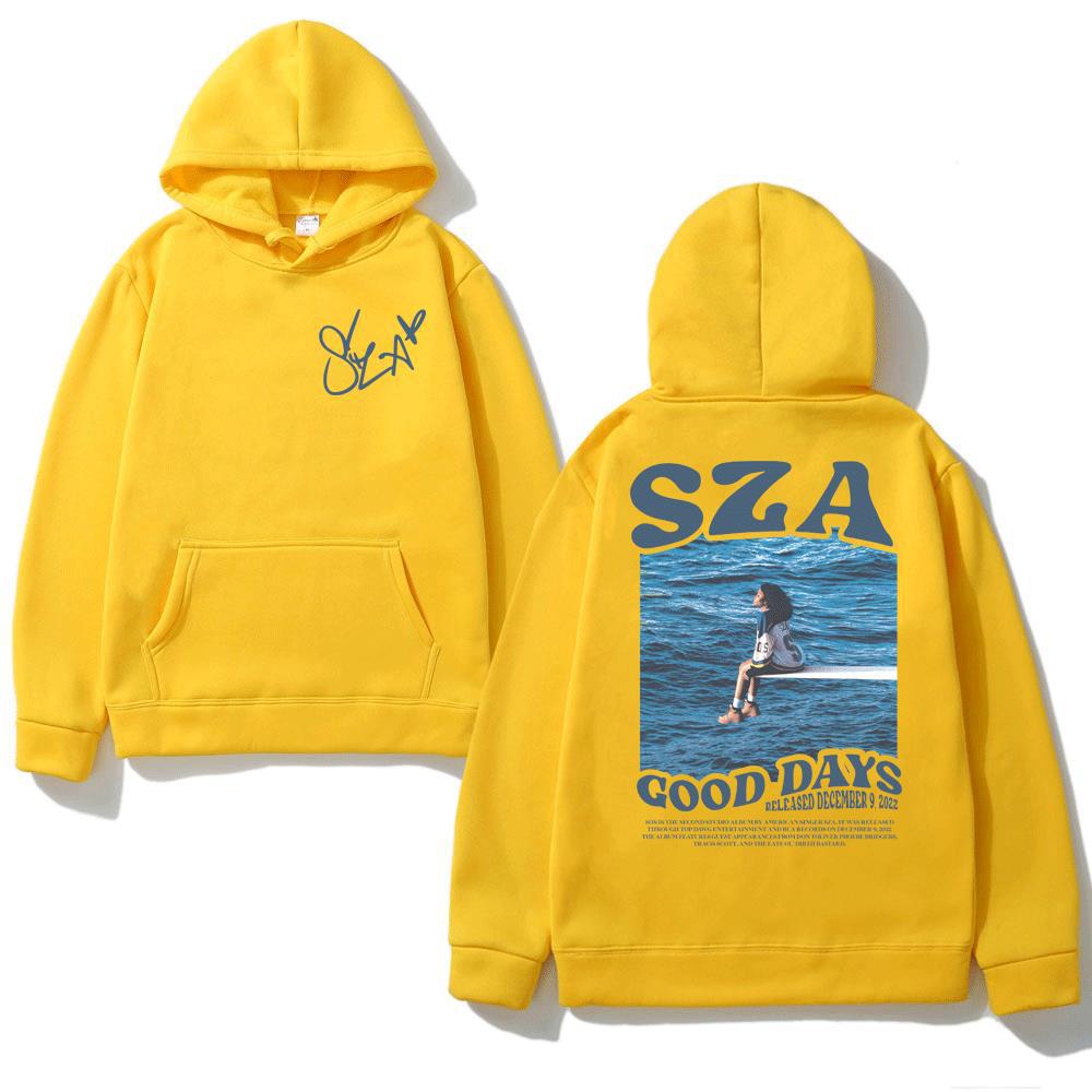 

Осенние женские толстовки унисекс с капюшоном SZA Music Album SOS Graphic Hoodie XXXL жёлтый