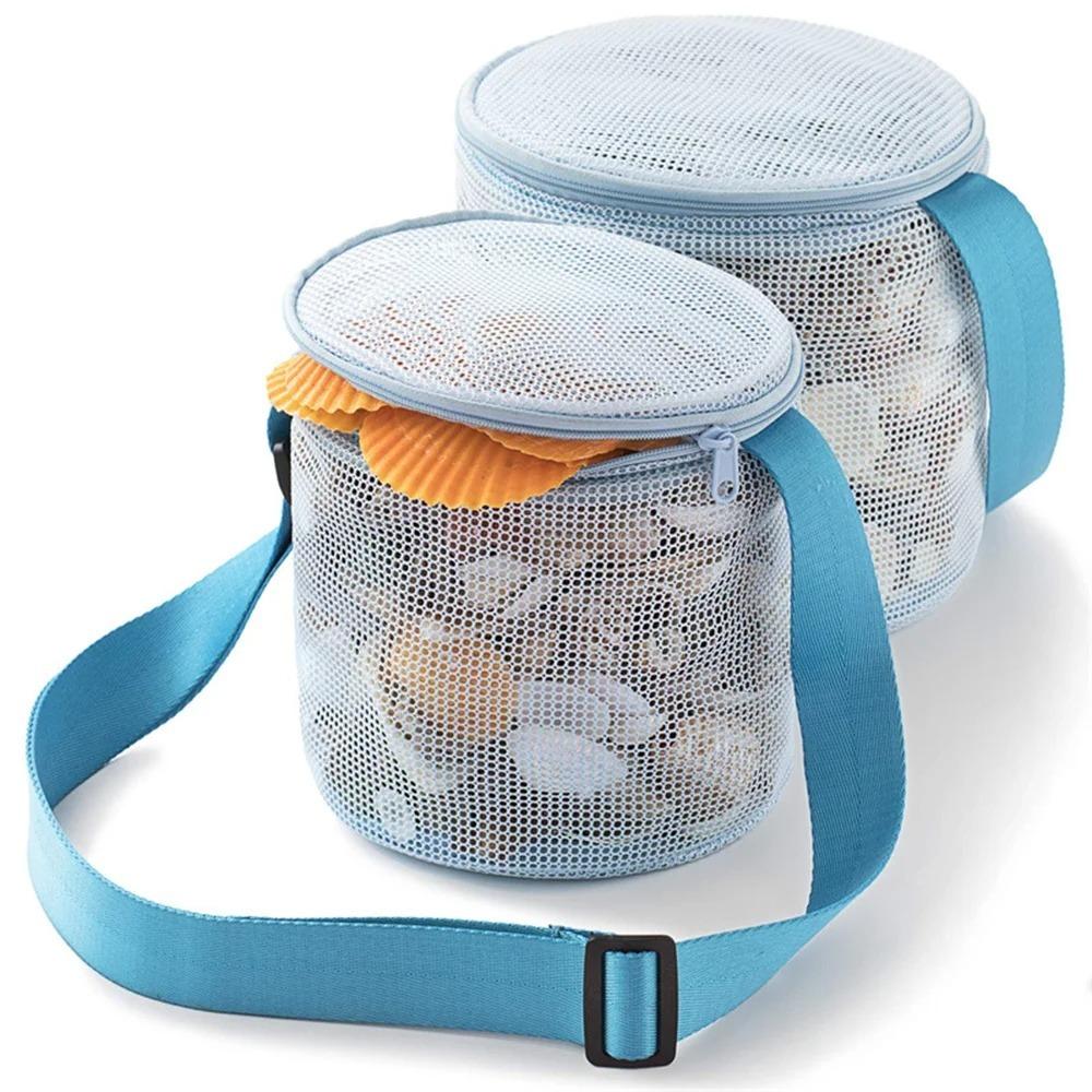Colorful Net Yarn Shell Storage Bag Round Beach Storage Bag Creative Children's Storage Bag  Teens