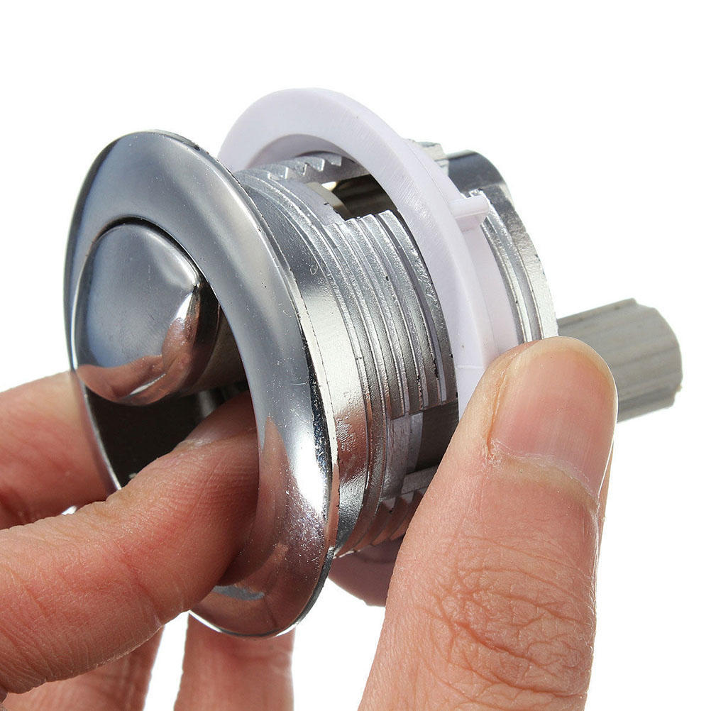 Plastic Dual Flush Toilet Water Tank Push Button With 2 Rod For 38 48 58Mm Hole