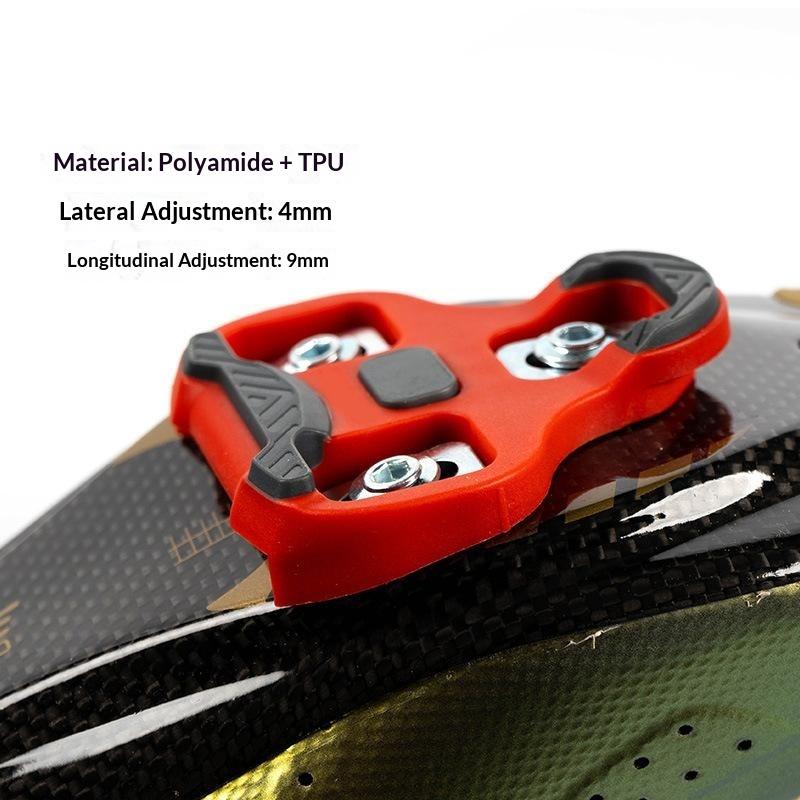 Self Lock Bike Cleats 1 Pair with Storage Box 0/45/9 Degree Fit for CC LOOK Road Bike Pedal Clips