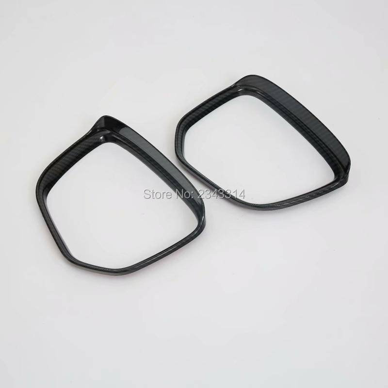 For Mitsubishi Outlander 2016-2018  Car Rearview Mirror Covers Rain Eyebrow Frame Board Rainproof Protection Car Accessories