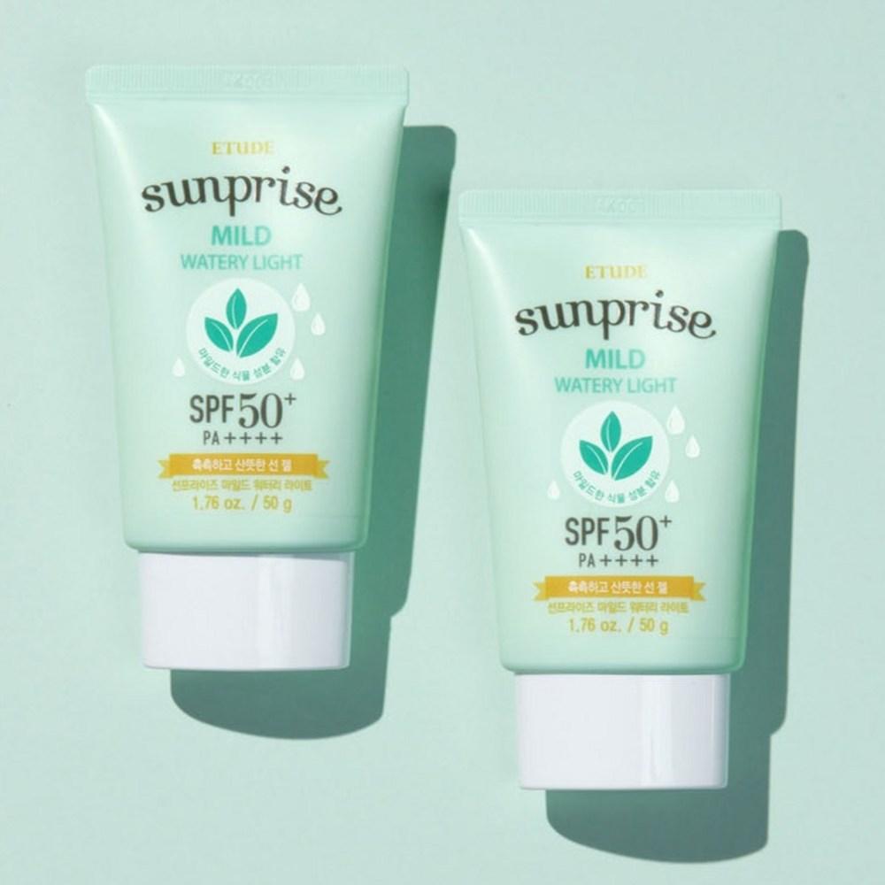 Etude Sunprise Mild Watery Light Duo Set, 50g, 4 Pieces