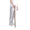Professional Folding Walking Stick Ebony Wooden Cane with T Handle for Elderly Mobility