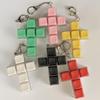 Diy Keyboard Fidget Keychain Keys Button Keycap Finger Keyboard Cap Cross Shape Pass The Time Pinch Adult