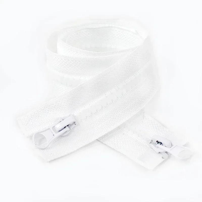 5# 8# 60-300cm Langer Harz-Reißverschluss Nähreißverschlüsse mit Einzel-/Doppel-Schiebern Reißverschluss für Zelt Jacke Kleidung Reparaturzubehör