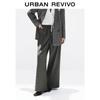 UR Women's Plaid Contrast Lace-Up Wide-Leg Pants