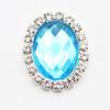 20x24mm Oval Acrylic Rhinestone Flatback Buttons for Handmade Jewelry and DIY Clothing Accessories