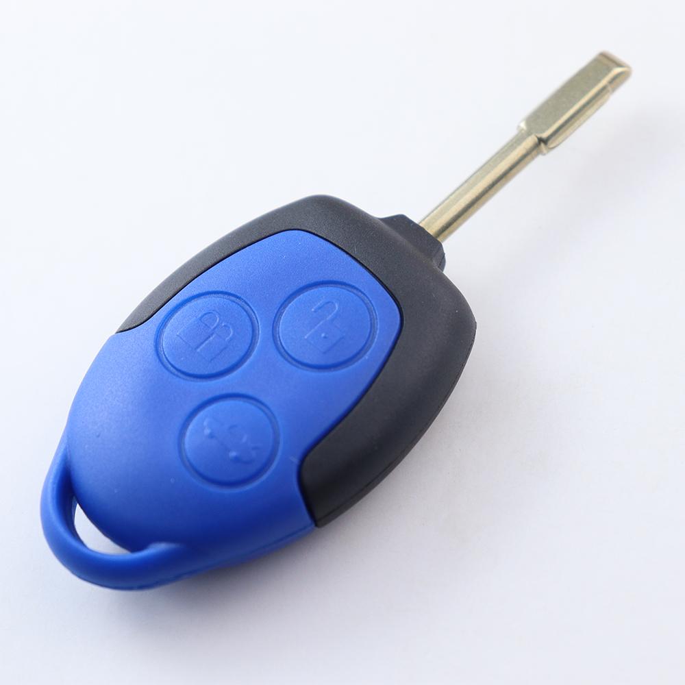 3 Bottons Metal Car Key Cover Fob Case Shell For Ford Focus Mk2 Mk7 Mk5 Mk6 Fiesta Fusion Mondeo Mk3 Transit Street Ka