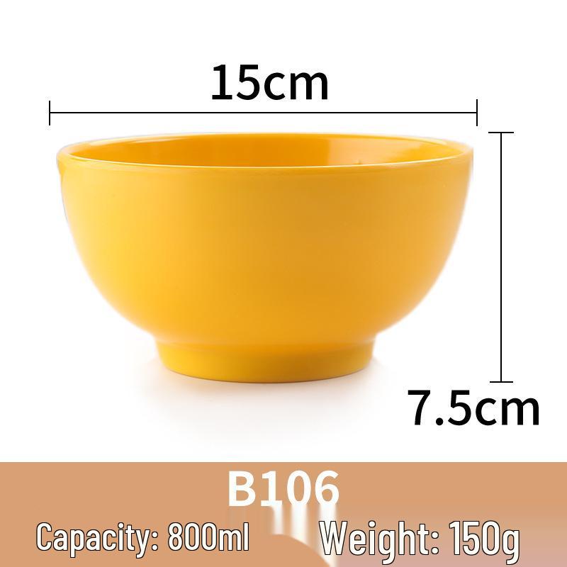 A5 Melamine Small Bowl for Soups, Rice & Porridge - Ideal for Restaurants & Dining Halls.