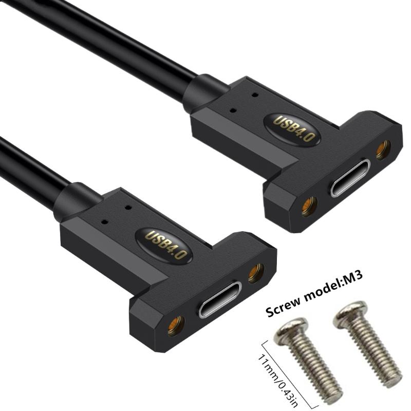 90 Degree USB4 Cable 40Gbps Data Transfer 240W USB C to USB C Cable Fast Charging 8K@60Hz USB 4 Cable