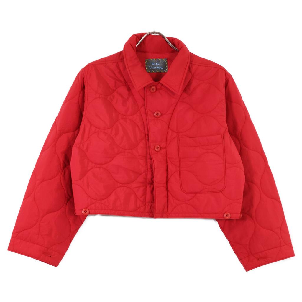 R.H VINTAGE Red quilted short jacket Jacket XS RedUsed