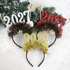 Creative Christmas Star Headband 1/4Pcs Color Strip Design Suitable for 2027 New Year Eve Party Decoration
