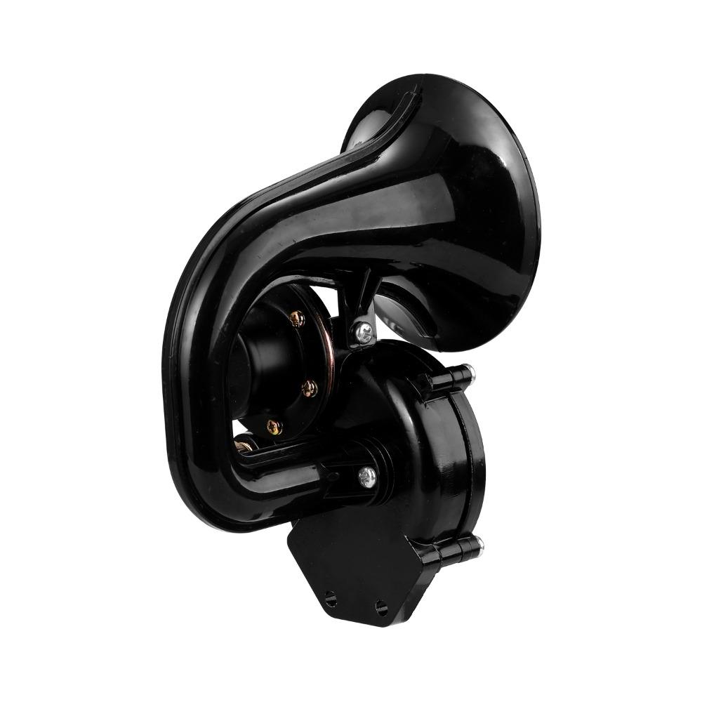 135dB Loud Air Horn Black Snail Horn Super Loud Car Horn for Trucks