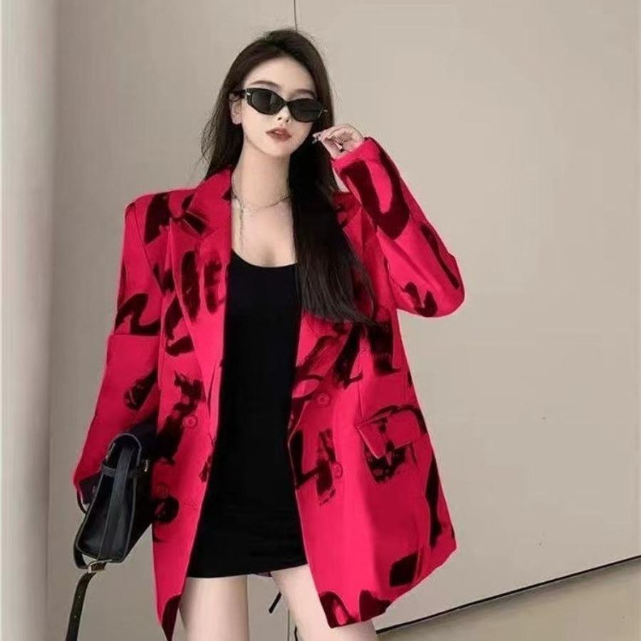 Cappotto Completo Elegante Casual da Donna Doppiopetto Nuovi Arrivi Blazer alla Moda per Primavera Autunno