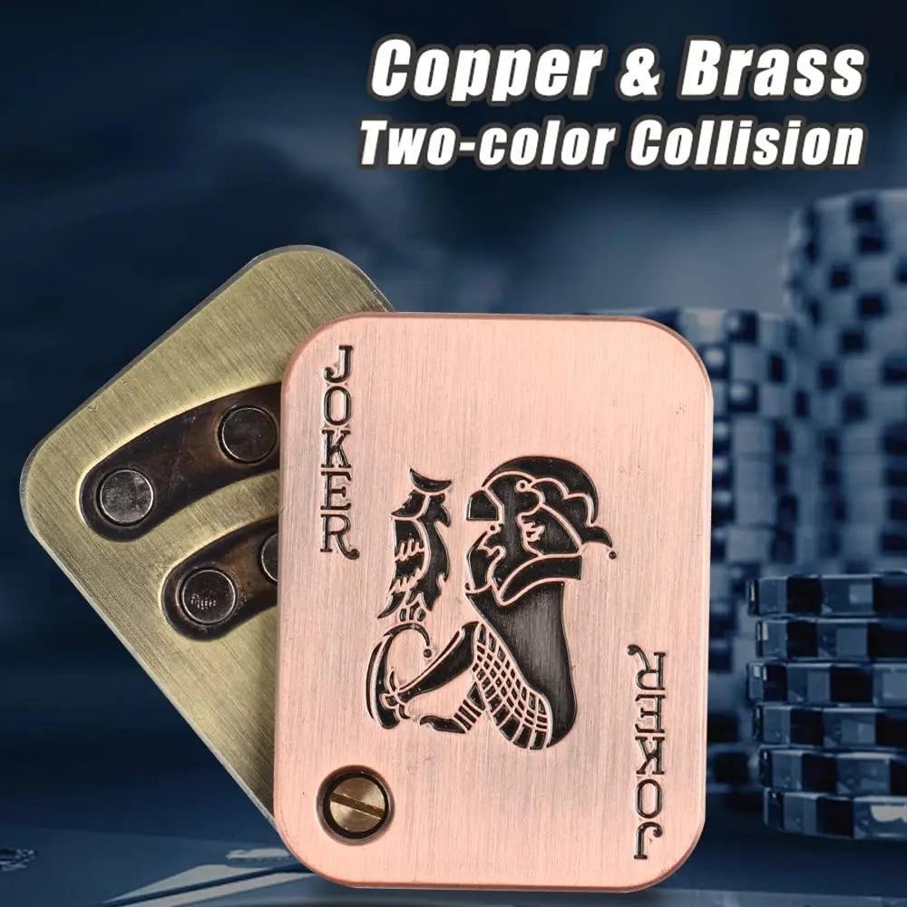 EDC Push Slider Metal Fidget Anti Stress Toys Adults Finger Spinner Poker Relieve Anxiety Toy Portable Pop Magnetic Slider Games