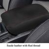 For Nissan Qashqai 2008-2014 2015 2016 2017 Suede Leather Car Armrest Box Protector Cover Central Control Interior Accessories