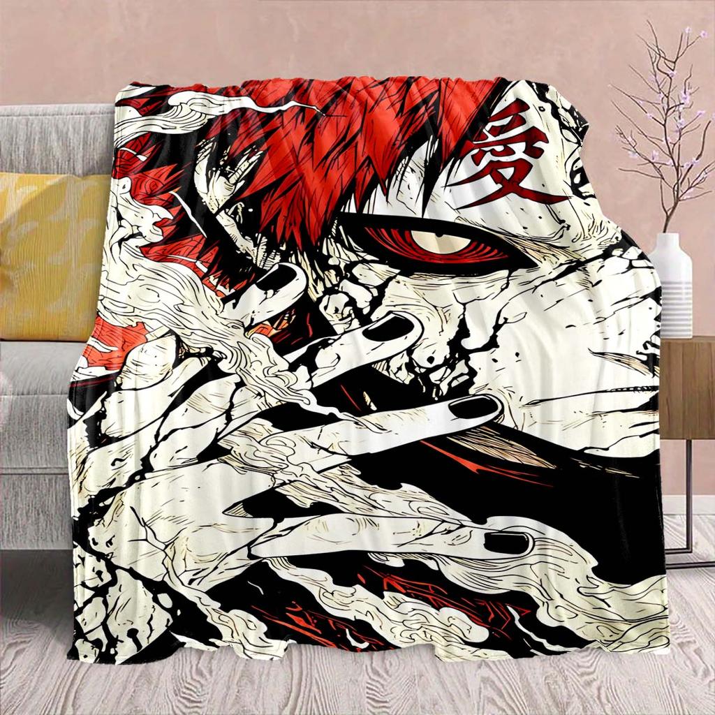 Naruto Anime Flanelová deka - Měkká teplá ideální na pohovku, do postele, na kempování, cestování, do kanceláře, domácí dekorace -QJY