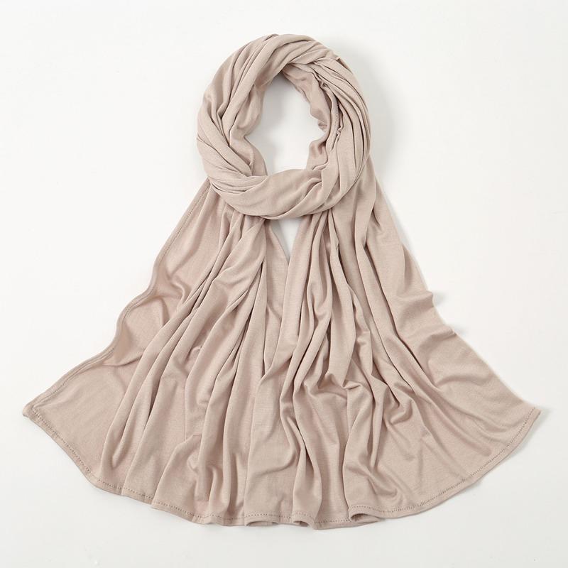 New solid color mercerized cotton sweat cloth headscarf hot-selling monochrome soft scarf YW