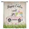 Ostern Ei Hase Schmetterling Blume LKW Tüll Vorhänge für Wohnzimmer Schlafzimmer Voile Sheer Vorhang Fenster Home Decor Vorhänge