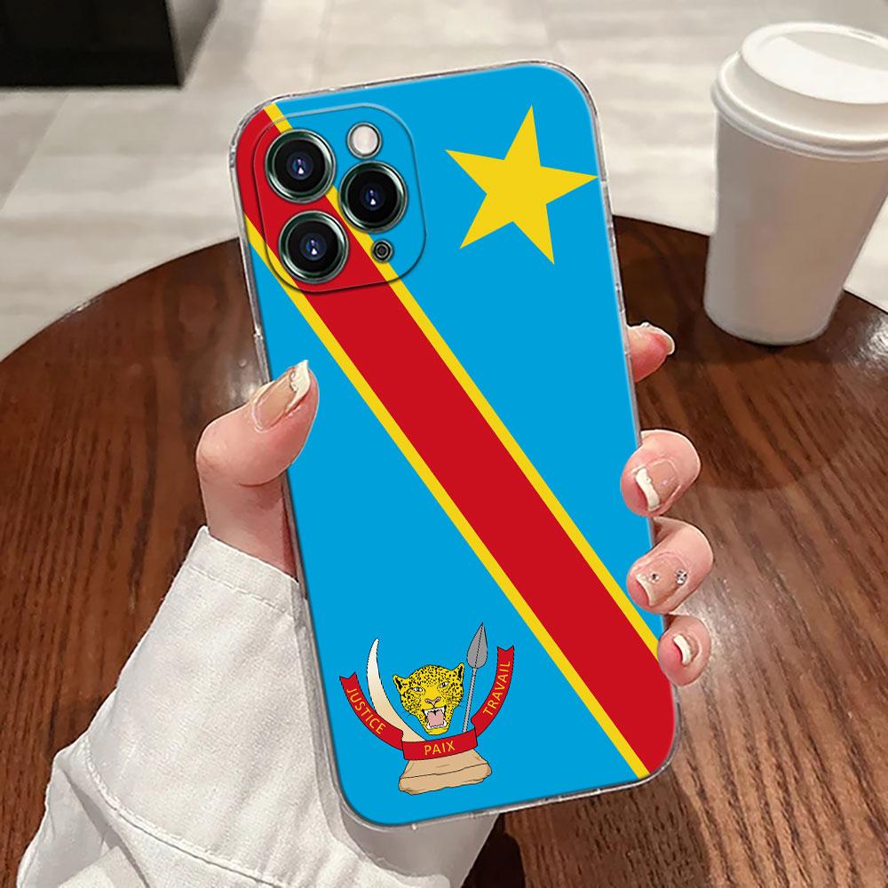 

Congo Democratic Republic Flag Case For Apple iPhone 17 16 15 14 13 12 11 Pro Max 16 Plus 16E 17Air 17Pro Phone Cover Silicone iPhone 11Pro Max