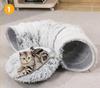 Foldable Plush Cat Tunnel Bed – All-Season Warm Nest for Kittens