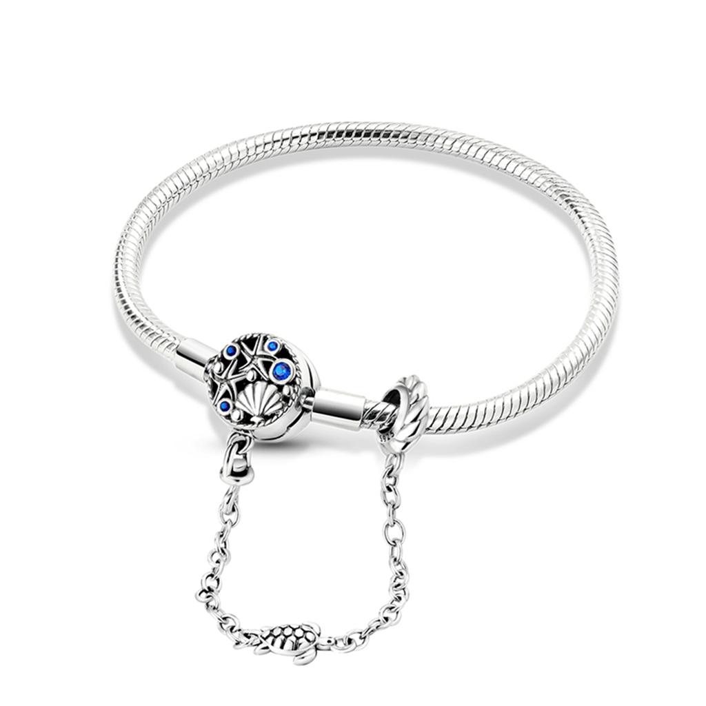 925 Silver Heart Love Snake Chain Bracelet Infinite Knot Butterfly For Women Fit Original Charms Beads Jewelry Gift