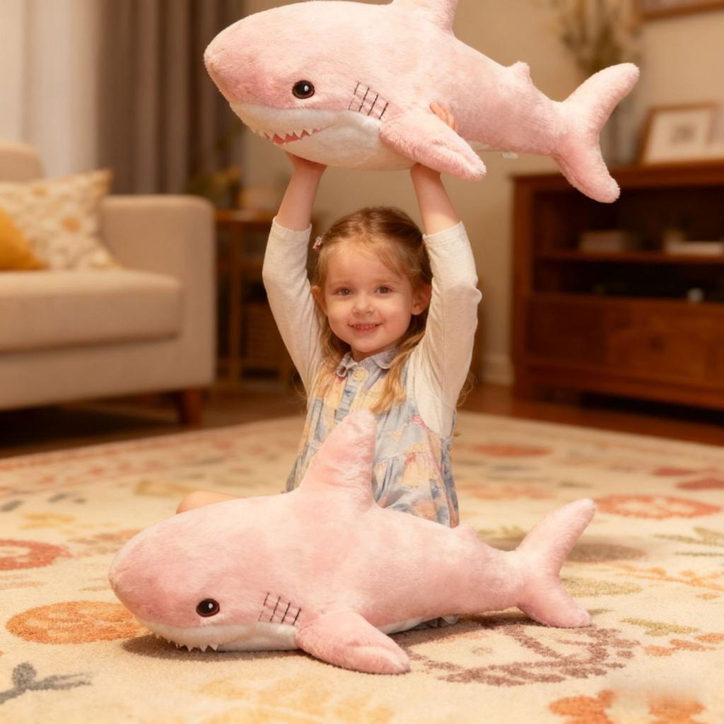 Neues 45cm Haifisch-Spielzeug Weiches Plüsch-Meeresbewohner Begleitkissen Hohe Qualität Geschenke für Geburtstag Kinder Jungen Party Dekoration