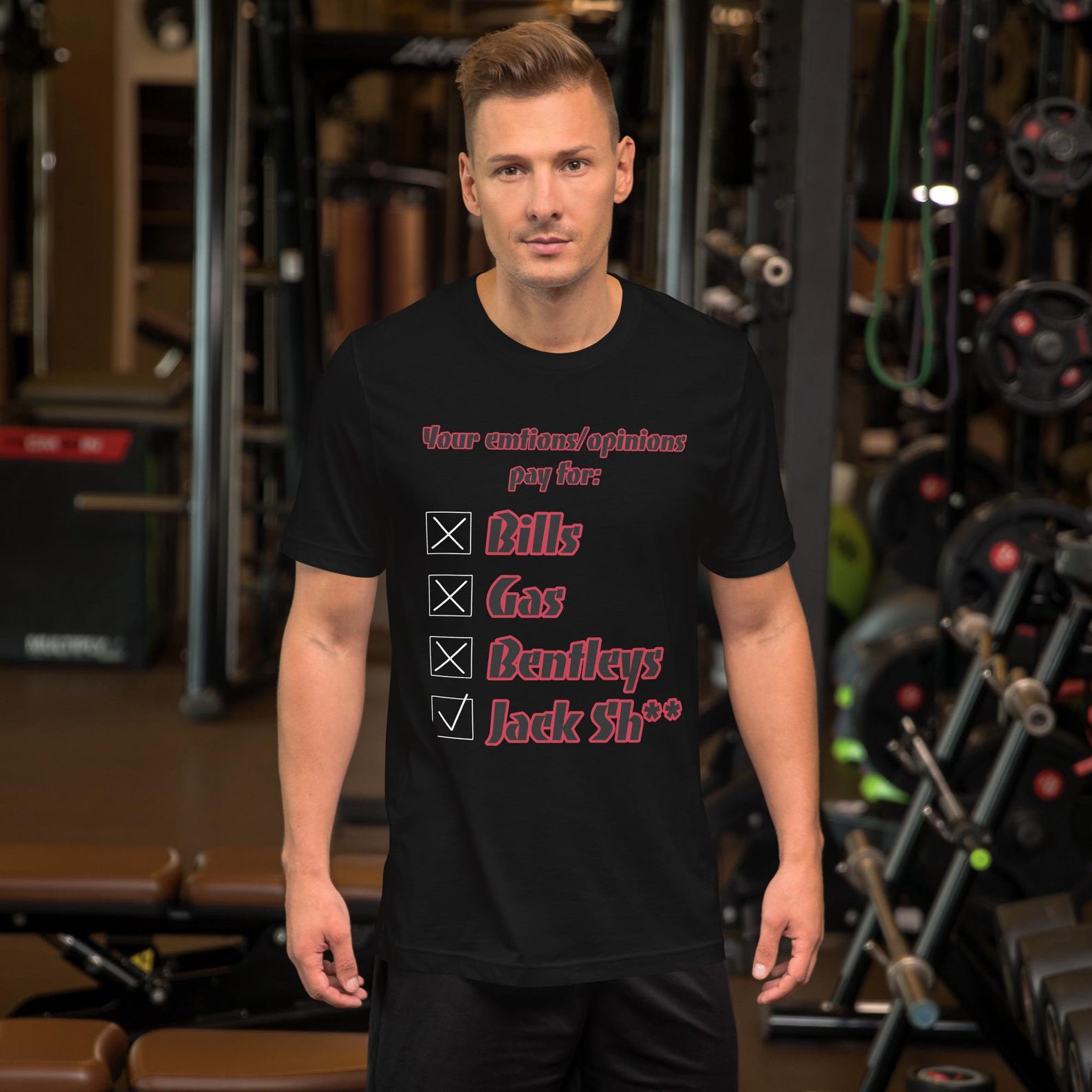 BlkWt.Co - Emotions don t pay the Bills - Unisex t-shirt XL