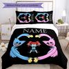 3pcs Custom Name Poppy Playtime Bedding Set Duvet Cover Closure Includes 1 Duvet Cover & 2 Pillowcases for All Seasons Bedroom Decor