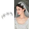 Rhinestones Snowflake Wedding Bride Hairband Crowns Headwear Styling Accessory For Bride Outdoor Indoor Ceremonies Event