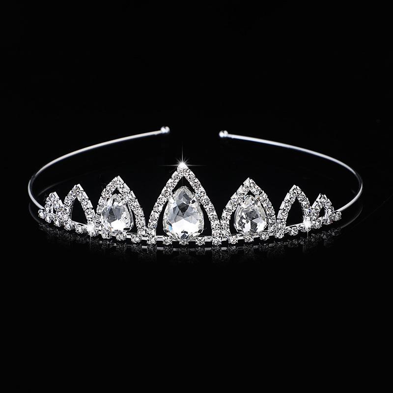 Rhinestone Crystal Tiara Princess Crown Rhinestone Headband Girls Crowns for Kids Wedding Prom Birthday Party Gift