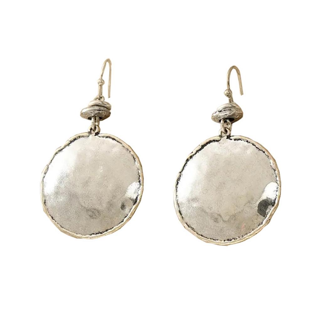 Women's Earrings Retro Round Texture Earrings Fashion Ladies Earrings