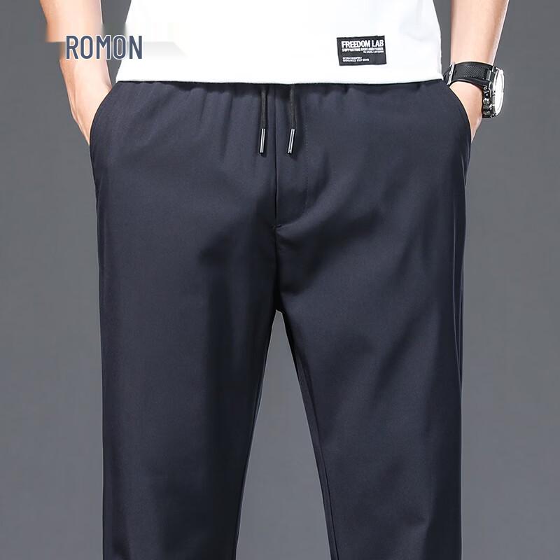 

ROMON Men s Ice Silk Straight Quick-Dry Casual Pants 3XL