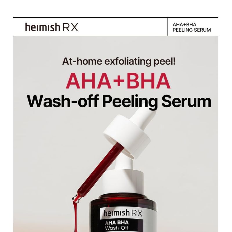 heimish - RX AHA BHA Peeling Serum 2025 Version - 35ml