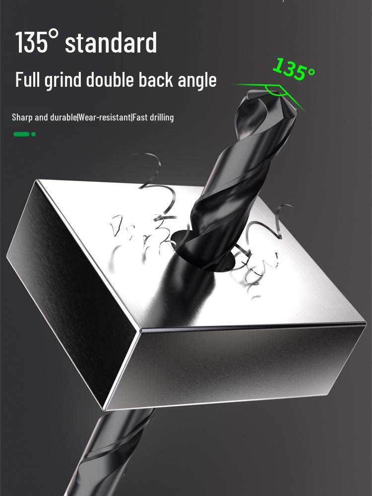 Nano Twist M35 Cobalt Straight Shank Drill Bit: Industrial-Grade with Large Capacity Spiral Flute for Fast Chip Removal