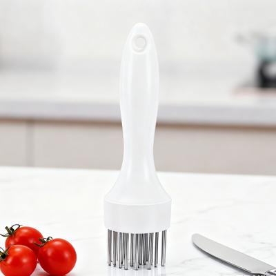 Meat Tenderizer Tool with Ultra Sharp Stainless Steel Needle Blades Suitable for Tenderizing Marinating Steak and Poultry.