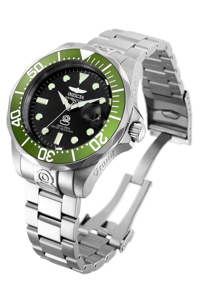 Pro Diver Otomatik Saat 47mm Kasa Gümüş Paslanmaz Çelik Kordon Siyah Kadran 3047 Orijinal İthal Ürün [Invicta] Erkek [Ürün]