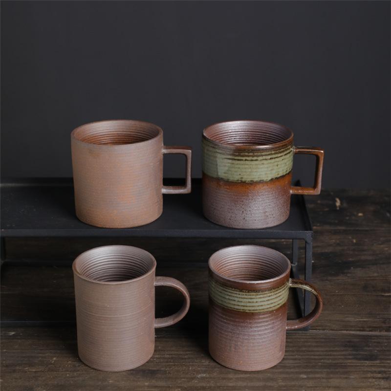 Cupa Ceramică Retro Cupă de Cafea de Capacitate Mică Ceramică Brută Cupă de Apă pentru Birou Cupă Ceramică Japoneză Simplă
