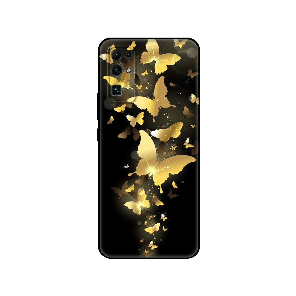 For HONOR 30 Case 6.53 Inch BMH-AN10 Soft Silicon TPU Back for Huawei Honor 30 Cover Honor30 Bumper Etui Coque Black Tpu Case