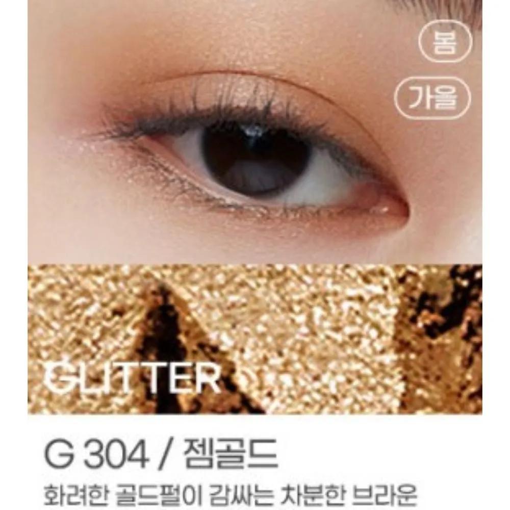 Kate Eye Single Shadow Volume Glitter G304 Gem Gold