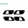 Inner Door Handle Bowl Panel Cover Trim For Honda Fit/Jazz 2014-20 Bright Black