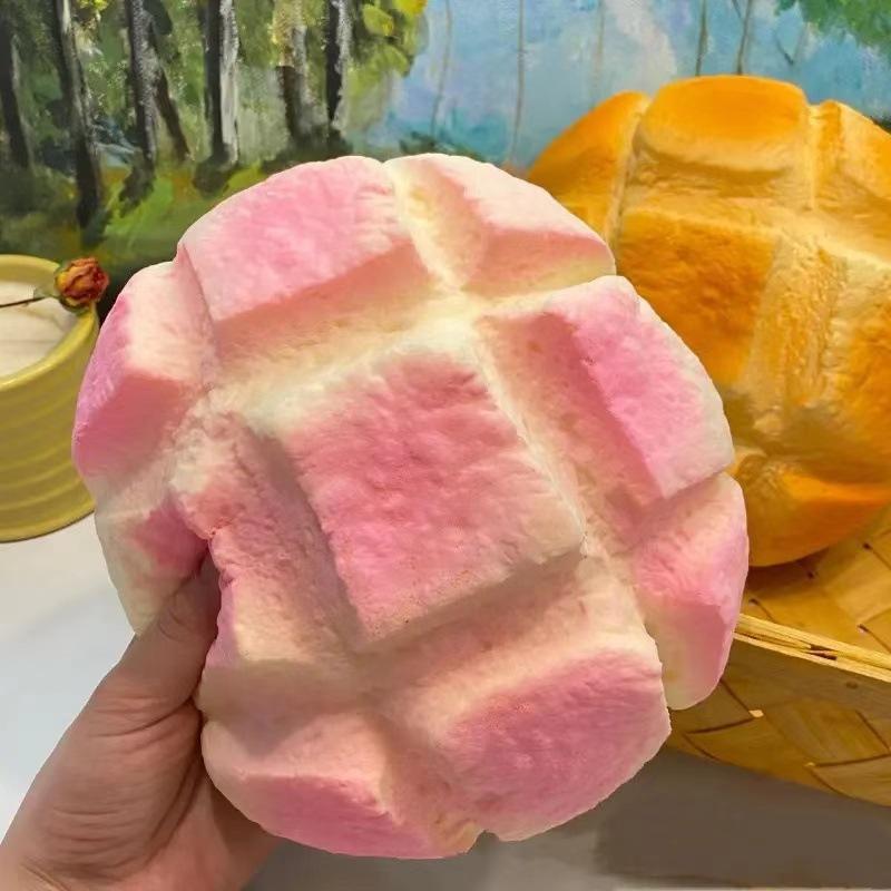 Enorme Brood Squishy Speelgoed Ananas Broodje Zacht Langzaam Rijzend Stressverlichting Knijp Fidget Speelgoed Kawaii Cadeau roze
