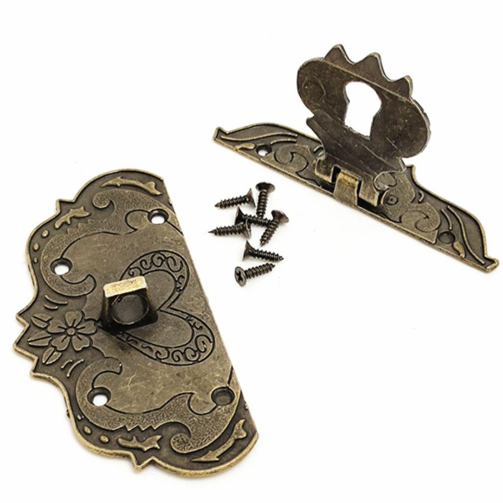 Catch Clasp Wooden Case Hasp Metal Bronze Hasp Durable   Wooden Box